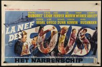 3p0192 SHIP OF FOOLS Belgian 1965 Stanley Kramer's movie based on Porter's book, different art!