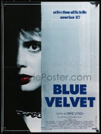 3p0108 BLUE VELVET French 15x21 1987 directed by David Lynch, Isabella Rossellini, Kyle McLachlan!
