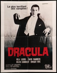 3p0117 DRACULA French 19x24 R1960s Tod Browning, classic image of Bela Lugosi in the title role!