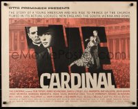 3p0818 CARDINAL 1/2sh 1964 Otto Preminger, Romy Schneider, Tom Tryon, Saul Bass title art!