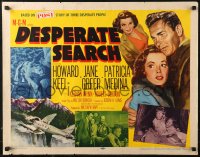 3p0848 DESPERATE SEARCH 1/2sh 1952 Jane Greer & Howard Keel trapped in the wild, Patricia Medina!