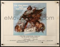 3p0861 EMPIRE STRIKES BACK style B 1/2sh 1980 George Lucas sci-fi classic, cool artwork by Tom Jung!