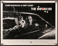 3p0862 ENFORCER 1/2sh 1976 Bill Gold image of Eastwood as Dirty Harry with gun through windshield!