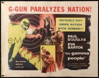 3p0886 GAMMA PEOPLE 1/2sh 1956 G-gun paralyzes nation, great image of hypnotized Gamma people!