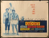 3p0891 GIDGET style A 1/2sh 1959 cute Sandra Dee on James Darren & Cliff Robertson's shoulders!