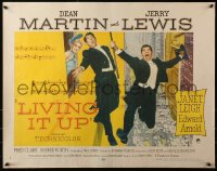 3p0971 LIVING IT UP 1/2sh 1956 screwballs Dean Martin & Jerry Lewis in tuxedos