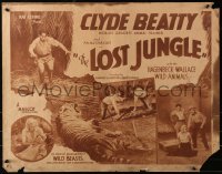 3p0975 LOST JUNGLE 1/2sh 1934 World's Greatest Animal Trainer Clyde Beatty, ultra-rare!