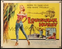 3p0977 LOUISIANA HUSSY 1/2sh 1959 art of sexy bad girl, she was born to take love and make trouble!