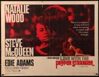 3p0978 LOVE WITH THE PROPER STRANGER 1/2sh 1964 romantic close up of Natalie Wood & Steve McQueen!
