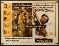 3p1000 MOBY DICK 1/2sh 1956 John Huston, great art of Gregory Peck & the giant whale!