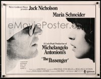3p1037 PASSENGER 1/2sh 1975 Michelangelo Antonioni, c/u of Jack Nicholson & Maria Schneider!