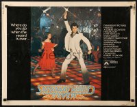 3p1078 SATURDAY NIGHT FEVER 1/2sh 1977 best image of disco dancer Travolta & Karen Lynn Gorney!