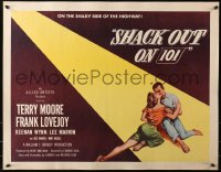 3p1084 SHACK OUT ON 101 style A 1/2sh 1955 Terry Moore & Lee Marvin on the shady side of the highway!