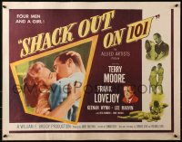 3p1085 SHACK OUT ON 101 style B 1/2sh 1955 Terry Moore & Lee Marvin on the shady side of the highway!