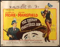 3p1088 SHERIFF OF FRACTURED JAW 1/2sh 1959 sexy burlesque Jayne Mansfield, sheriff Kenneth More!