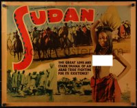 3p1114 SUDAN 1/2sh 1935 Struggle for Life, naked topless Arab girl + cool scenes and elephant art!