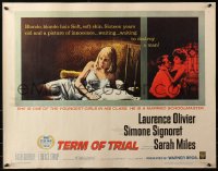 3p1129 TERM OF TRIAL 1/2sh 1963 teacher Laurence Olivier has an affair w/youngest girl in his class!