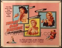 3p1131 THREE BAD SISTERS style B 1/2sh 1955 Marla English, out to get every thrill she could steal!