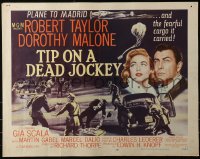 3p1137 TIP ON A DEAD JOCKEY style A 1/2sh 1957 Robert Taylor & Malone caught up in horse race crime!