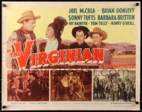 3p1156 VIRGINIAN style A 1/2sh 1946 Joel McCrea, Brian Donlevy, Sonny Tufts & Barbara Britton!