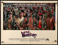 3p1159 WARRIORS int'l 1/2sh 1979 Walter Hill, great David Jarvis artwork of the armies of the night!
