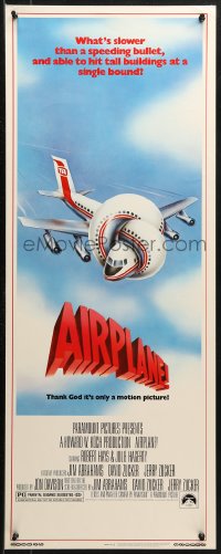 3p0546 AIRPLANE insert 1983 classic zany parody by Jim Abrahams and David & Jerry Zucker!