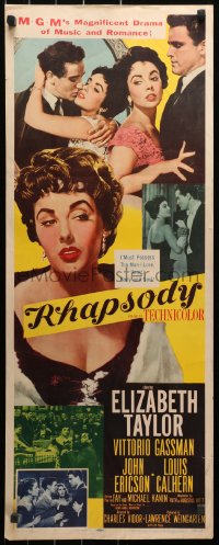 3p0690 RHAPSODY insert 1954 Elizabeth Taylor must possess Vittorio Gassman, heart, body & soul!