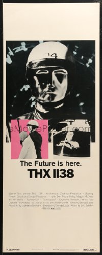 3p0731 THX 1138 insert 1971 1st George Lucas, Robert Duvall, chrome robot!