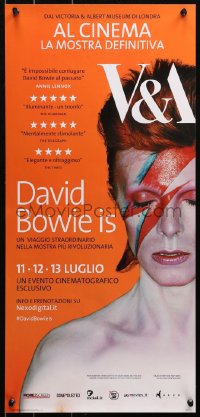 3p0299 DAVID BOWIE IS HAPPENING NOW advance Italian locandina 2013 July, image as Ziggy Stardust!