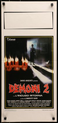 3p0303 DEMONS 2 Italian locandina 1987 written & produced by Argento, directed by Bava, Sciotti!