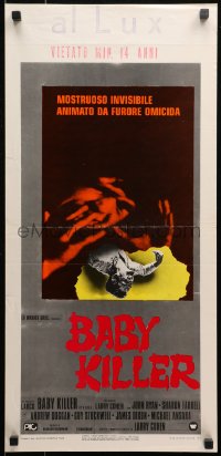 3p0332 IT'S ALIVE Italian locandina 1975 Larry Cohen horror, cool different image, Baby Killer!