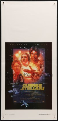 3p0376 STAR WARS advance Italian locandina R1997 George Lucas sci-fi classic, montage by Struzan!