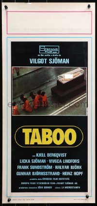 3p0380 TABOO Italian locandina 1977 Vilgot Sjoman's tabu, different and creepy image!