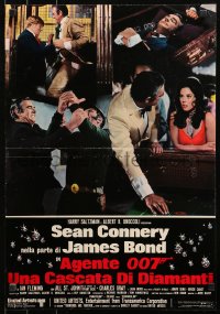 3p0239 DIAMONDS ARE FOREVER Italian 18x26 pbusta 1971 Connery as James Bond, sexy Lana Wood!