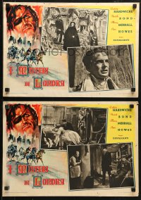 3p0207 NICHOLAS NICKLEBY group of 12 Italian 13x19 pbustas 1951 Hardwicke, Charles Dickens novel!