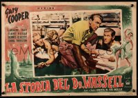 3p0272 STORY OF DR. WASSELL Italian 14x19 pbusta R1955 Cecil B. DeMille, Cooper & Dennis O'Keefe!