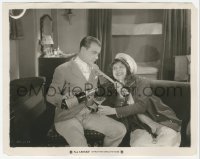 3r0087 ALL ABOARD 8x10 still 1927 annoyed Johnny Hines pours more champagne for drunk Dot Farley!