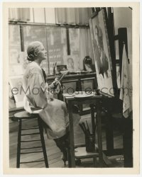 3r0093 ANN HARDING 8x10.25 still 1935 painting in her studio in Biography of a Bachelor Girl!