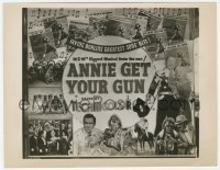 3r0096 ANNIE GET YOUR GUN 8x10.25 still 1950 cool theater display montage with sheet music & photos!