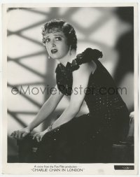 3r0148 CHARLIE CHAN IN LONDON 8x10 still 1934 seated terrified portrait of Madge Bellamy!