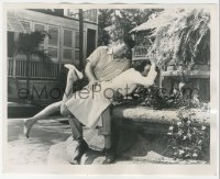 3r0202 DONOVAN'S REEF 8x10 news photo 1963 great image of John Wayne spanking Elizabeth Allen!