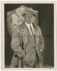 3r0217 EMIL JANNINGS 8x10.25 still 1920s portrait of the great Swiss actor wearing coat & hat!