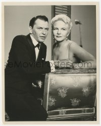 3r0238 FRANK SINATRA SHOW TV 7.25x9 still 1957 great close up in tuxedo with sexy singer Peggy Lee!
