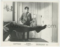 3r0268 GRADUATE 8x10.25 still 1967 classic image of Dustin Hoffman & sexy leg, Anne Bancroft!
