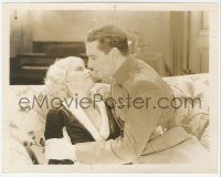 3r0277 HELL'S ANGELS 8x10.25 still 1930 c/u of Ben Lyon about to kiss sexy Jean Harlow, Howard Hughes