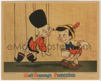 3r0469 PINOCCHIO 8x10 LC 1940 Disney classic cartoon, he introduces himself to female marionette!