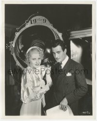 3r0421 MYSTERY WOMAN candid 8x10.25 still 1935 Mona Barrie & Gilbert Roland rehearse between scenes!
