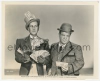 3r0424 NAUGHTY NINETIES 8x10 still 1945 Bud Abbott with lots of money gives $5 to Lou Costello!