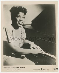 3r0488 RHYTHM & BLUES REVUE 8.25x10 still 1955 great close up of singer Ruth Brown playing piano!