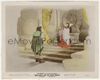 3r0045 SNOW WHITE & THE SEVEN DWARFS color-glos 8x10 still 1937 Queen gives Huntsman box for heart!